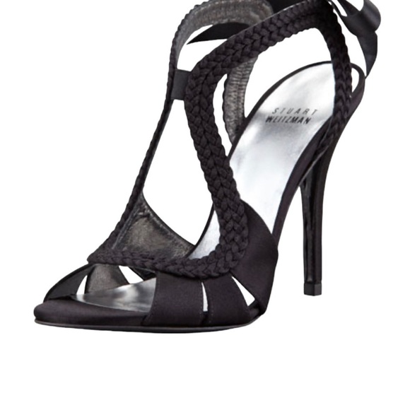 Stuart Weitzman Shoes - Stuart Weitzman Womens Sweepstake Braided Satin High Heels Made In Spain